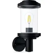Philips Listra wandlamp - zwart - E27