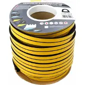 Stomil DGP Serie - Zelfklevende Profiellus Rubberen Dichting - 14x12mm - Zwart - 40m