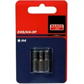 Bahco 3xbits hex2,5 25mm 1/4" standard | 59S/H2.5-3P