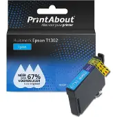 PrintAbout Inktcartridge T1302 Cyaan Hoge capaciteit geschikt voor Epson