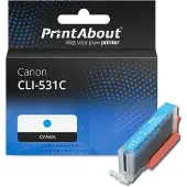 PrintAbout Huismerk Canon CLI-531C Inktcartridge Cyaan