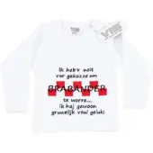 Vib - Rompertje prematuur puxe katoen - Brabander wit (3-6 m) - Babykleertjes - romper - rompertjes - rompertjes met tekst - baby cadeau - baby aankondiging - overslagromper