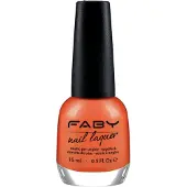 Faby nagellak A Long Summer dames 15 ml vegan koraaloranje
