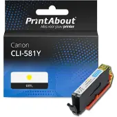 PrintAbout Huismerk Canon CLI-581 Y Inktcartridge Geel