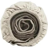 Yumeko Hoeslaken Percal Katoen 140x200 Beige - Eco, Bio & Fairtrade