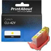 PrintAbout Inktcartridge CLI-42Y Geel geschikt voor Canon