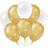 Paper Dreams Paperdreams Decoratie ballonnen goud/wit - 30