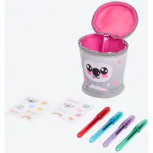 Durabo Etui-sleutelhanger Keychain pencil case 4 mini gelpens & stickers - Koala
