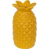 Atmosphera Keramische Yucatan Ananasvaas - Ø9xH10cm - Geel -