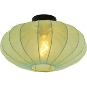 QAZQA Japandi plafondlamp groen met fabric shade - Bida