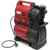 Wiltec huiswaterinstallatie 1300W, 4500 liter per uur, huiswaterautomaat met drukregelaar en membraanketel, 19 liter drukvat. Tuinpomp, waterpomp, pomp voor huishoudelijk water, regenwaterpomp