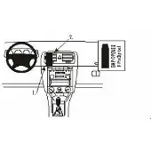 Brodit ProClip houder geschikt voor Skoda Fabia 2000-2007 Center mount