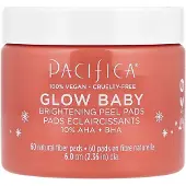 Pacifica , Glow Baby, Brightening Peel Pads, 60 Natuurlijke Fiber Pads