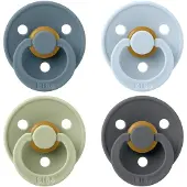 BIBS - Pacifier Colour 4 PACK - Petrol/Sage/Baby Blue/Iron - Size 2