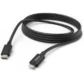 Hama 00201599 USB-laadkabel USB 2.0 Apple Lightning stekker 3 m Zwart