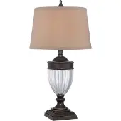 QUOIZEL LED Tafellamp Dennison | 1X E27 Max 60W | Palladian Bronze