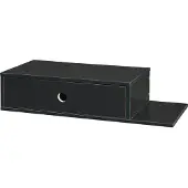 En.casa Wandplank Stor met lade 65x30x15 cm zwart []