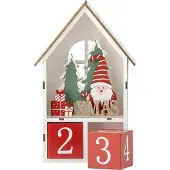 Bloomingville Edmund adventskalender met datum Rood