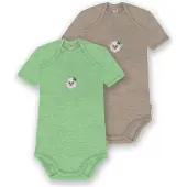 Normani Rompertje/body 'Tauranga' beige / groen / gemengde kleuren