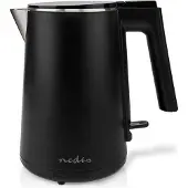 Nedis KAWK360EBK, 1 liter, 1500 watt, zwart, metaal, kunststof, waterniveau-indicator