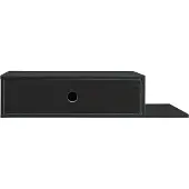 En.casa Wandplank Stor met lade 65x30x15 cm zwart []