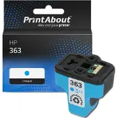 PrintAbout Inktcartridge 363 (C8771EE) Cyaan geschikt voor HP