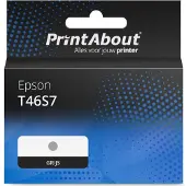 PrintAbout Huismerk Epson T46S7 Inktcartridge Grijs