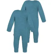 Normani Rompertje/body 'Tangoio' cyaan blauw / brons / groen / offwhite