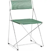 HAY Stoel X-Line Chair Chromed Base Indoor Leek Green