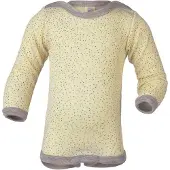 Engel - Baby-Body Langarm Mit Druckverschluss Schulter - Merino-ondergoed 86/92, beige