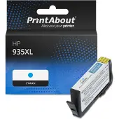 PrintAbout Huismerk HP 935XL (C2P24AE) Inktcartridge Cyaan Hoge capaciteit
