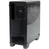 Zalman S2 - ATX Midi Tower PC Case, Pre-installed: 120mm black fan (achter), ventilatie opening voorzijde voor efficiente koeling, -acryl window (links)