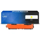 PrintAbout Huismerk HP 126A (CE312A) Toner Geel
