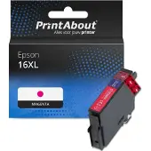PrintAbout Inktcartridge 16XL (C13T16334012) Magenta Hoge capaciteit geschikt voor Epson