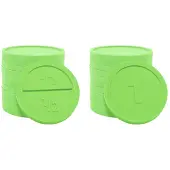 Combicraft plastic ronde breekmunten groen - Ø29mm - 250 stuks