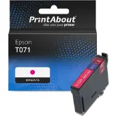PrintAbout Huismerk Epson T071 (C13T071340) Inktcartridge Magenta