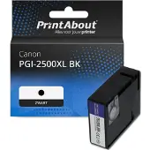 PrintAbout Huismerk Canon PGI-2500XL BK Inktcartridge Zwart Hoge capaciteit