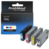 PrintAbout Huismerk Epson 79XL (T79014010) Inktcartridge Zwart Hoge capaciteit
