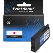 PrintAbout Inktcartridge 951 (CN051AE) Magenta geschikt voor HP