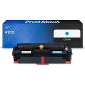 PrintAbout Huismerk HP 410X (CF411X) Toner Cyaan Hoge capaciteit