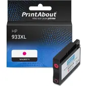 PrintAbout Huismerk HP 933XL (CN055AE) Inktcartridge Magenta Hoge capaciteit
