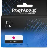 PrintAbout Inktcartridge 114 (C13T07B340) Magenta geschikt voor Epson
