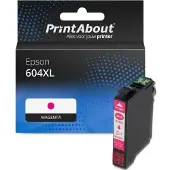 PrintAbout Inktcartridge 604XL (C13T10H34010) Magenta Hoge capaciteit geschikt voor Epson