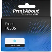 PrintAbout Huismerk Epson T8505 Inktcartridge Licht-cyaan