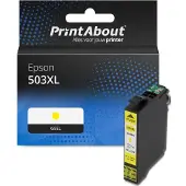 PrintAbout Inktcartridge 503XL (C13T09R44010) Geel Hoge capaciteit geschikt voor Epson