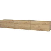 En.casa Tv-meubel Paltamo zwevend 180x31x29,5 cm eiken