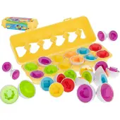 Pricenet Puzzels met eivormige puzzelstukjes - 12 stuks