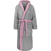 Normani Badjas lang stone grey / orchidee