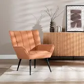Livin24 Fauteuil City linnen koper