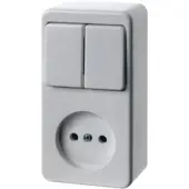 Hager Berker Combinatieschakelaar Contactdoos Zonder Massacontact Serie - 61673549